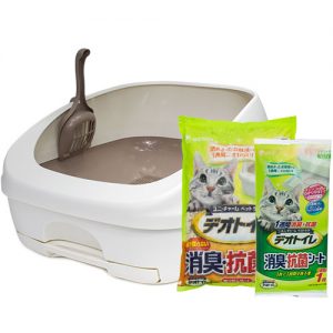 unicharm deotoilet cat litter bin starter kit nekojam